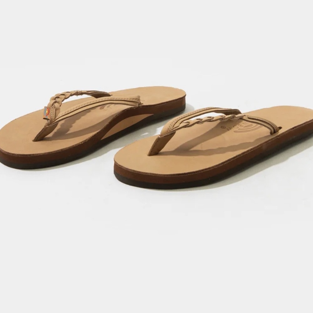 RAINBOW Flirty Braidy Womens Flip Flops